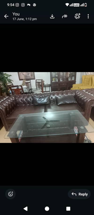 leather sofa