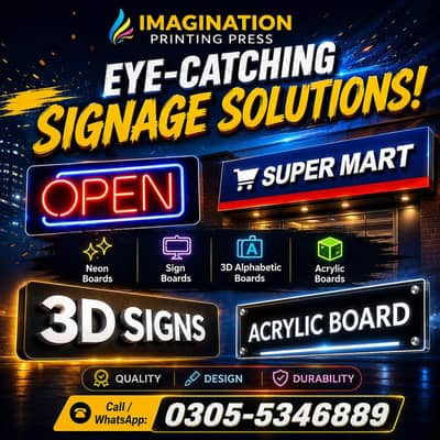 3D Sign board/ backlight Baord/ Acrylic Sign board/ installation/ PVC