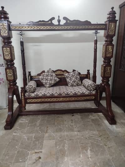 Solid Wooden Traditional Jhoola (Swing) – Excellent Condition