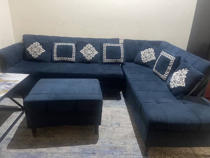 L shaped sofa 0