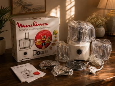 Moulinex 800W Food Processor + Elekta 350W Juice Extractor | WithBoxes