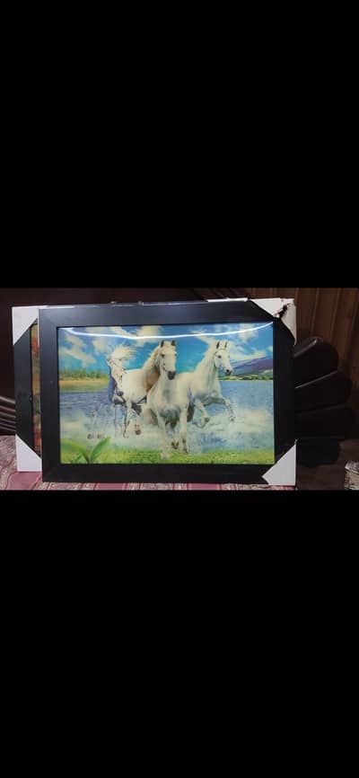 3d effect wall painting fully framed big size