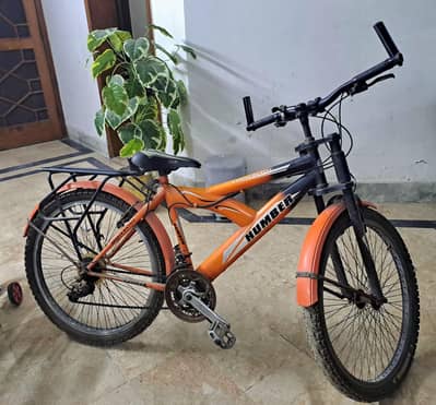 orange Humber bicycle