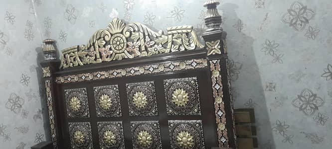 bed and mattress and sight table