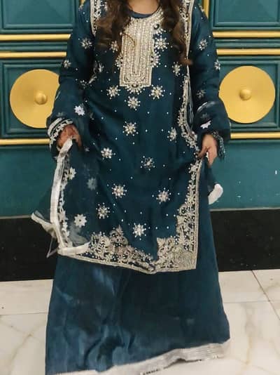 Seesha Silk maxi shirt style Large size