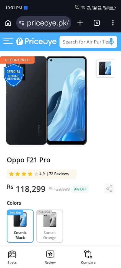 oppo F21 pro