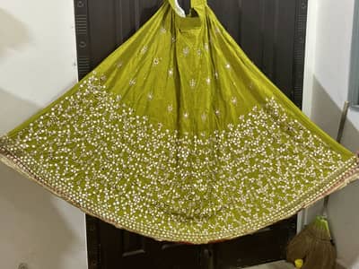 Mehndi dress lehnga and choli