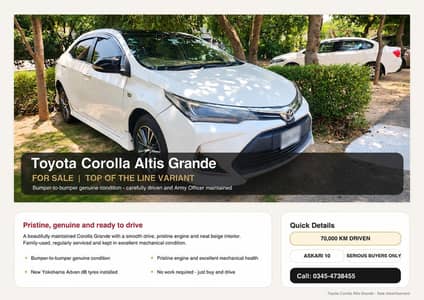 Toyota Altis Grande 2020