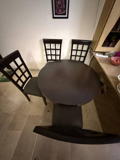 Dining Table 4 Chair Full Set