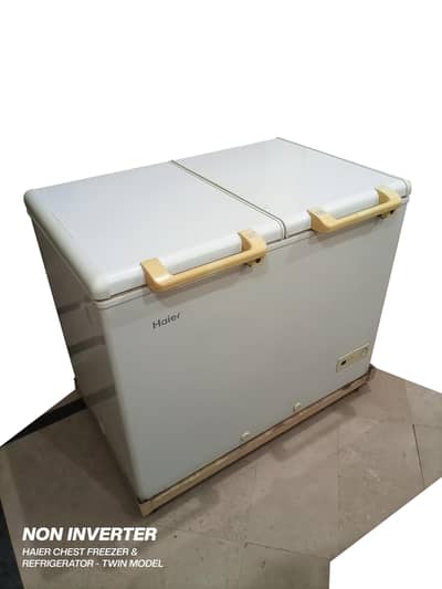 Haier HDF-325 Dual Freezer With Stand & Stabilizer