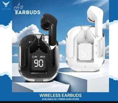 Wireless Bluetooth 5.3 earbuds with noise cancellation & fast charge