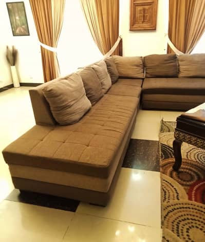 L Shape Sofa – Excellent Condition – Urgent Sale