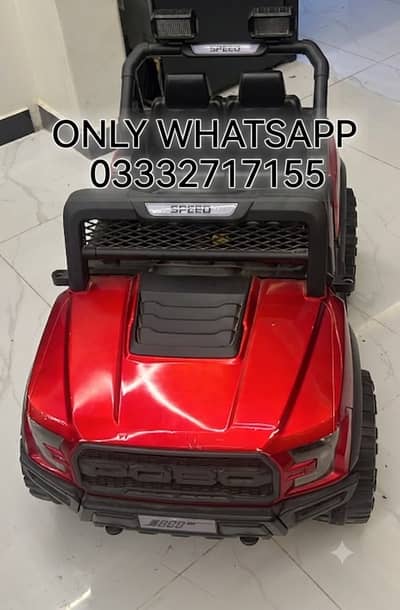 Kids Battery Operated Red Jeep (POBO/SPEED) – Excellent Condition