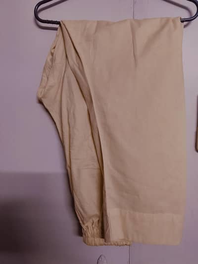 three piece lawn suit with chiffon duppata size large
