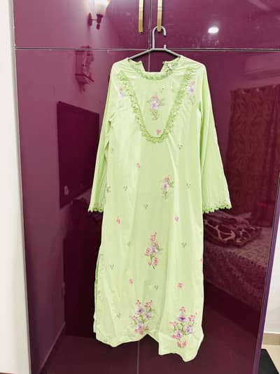 Ethnic 2 piece embroider dress