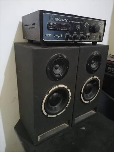 2 speaker and 1 amplifier