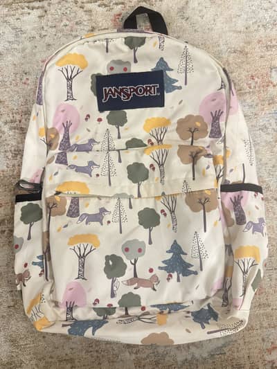 Original JanSport SuperBreak Backpack – Fox & Forest Print