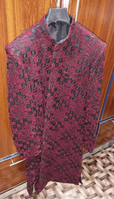 men's shirwani with matching kulaa