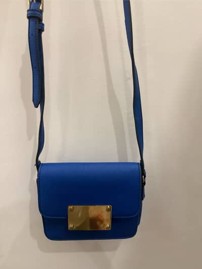 ALDO⁠ Blue Crossbody with Gold Hardware