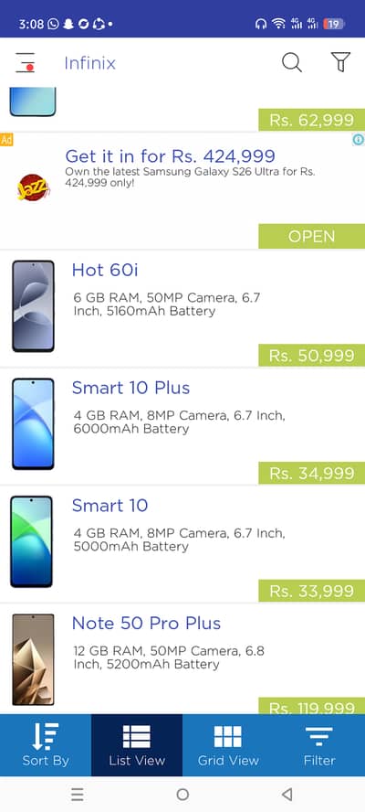 Infinix Smart 10 plus 10pata 10 condition