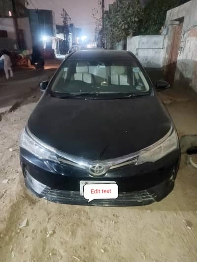 Toyota Corolla XLI 2015 Model Manual