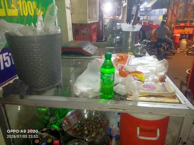 steel milk counter good condition