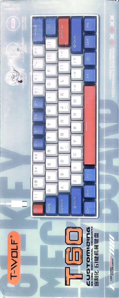 Gaming Keyboard T-Wolf T60 Mechanical Gaming Keyboard