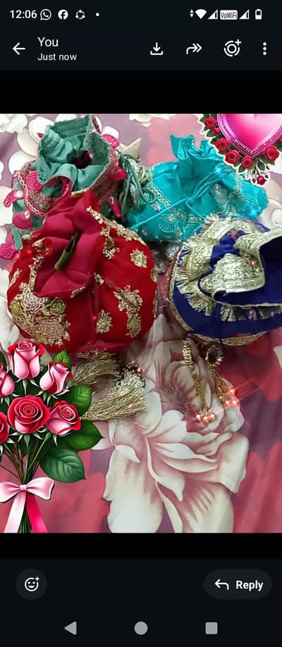 Beautiful Fancy Handmade Wedding Potli Bags / Designer Bridal Handbags
