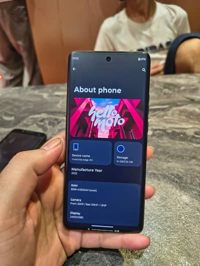 Motorola Edge 40 With 68wt Cable 256 GB Sale or Exchange