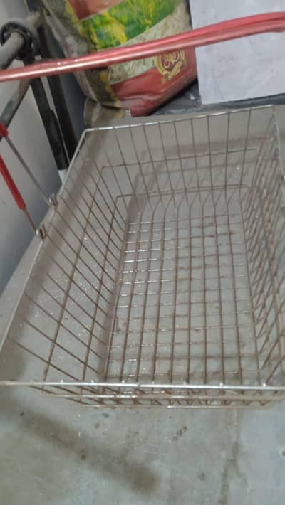 Chromed Steel HandCary Baskets for Cash & Cary Store for sale