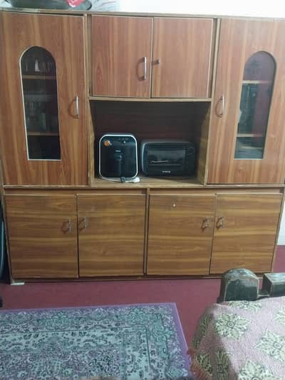 wooden showcase