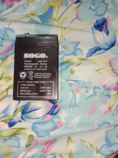 best battery for small fan and 3 lights