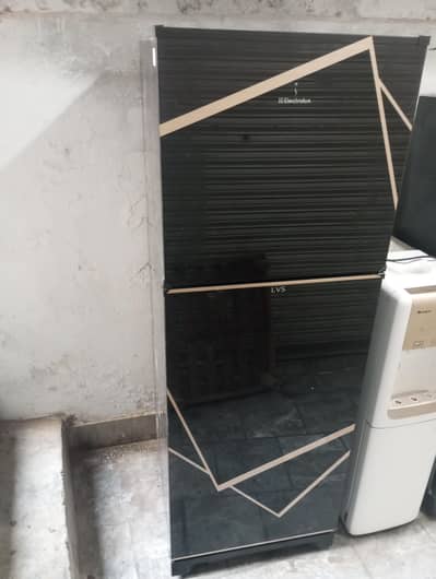 Electrolux glass door fridge.