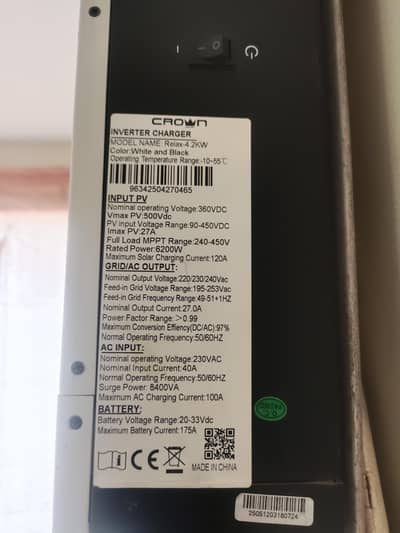 4.2 crown inveter slightly used