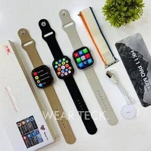 HK11 Pro Max Smart Watch 2.02" AMOLED Display | Bluetooth Calling | NFC | Heart Rate & SpO2 Monitor | Sports Fitness Tracker
