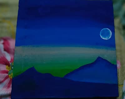 Acrylic paint canvas
