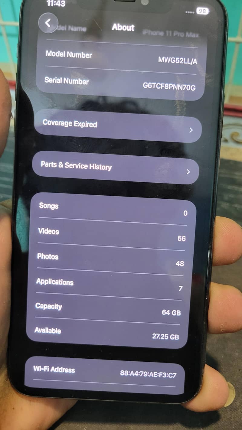 iPhone 11 pro max 8