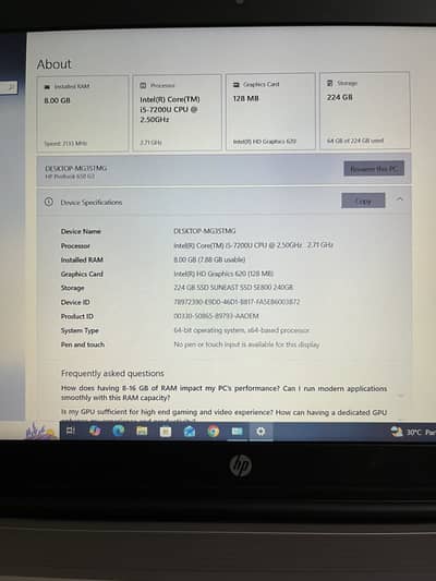 HP ProBook 650 G3 | Core i5 7th Gen