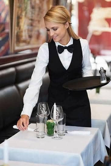 need female waiter for resturant