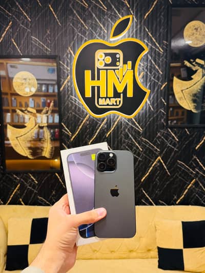 iPhone 16 Pro Max with Box Only 256GB 92 Health Waterpack