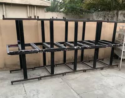 10 iron tables without top and 40 chairs
