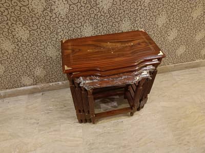 Pure Wooden Nest Table set