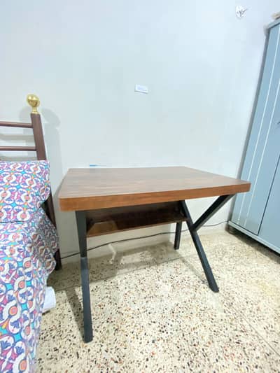 Study Table / Computer Desk with Shelf - Wooden Top