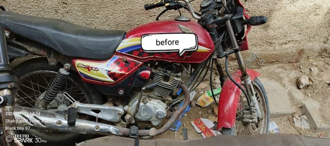 Honda deluxe 125 2015 model 5 gear