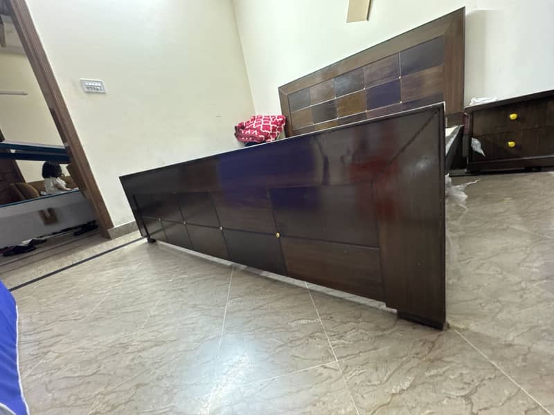 Bed and side table 0