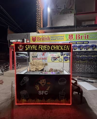 Fast Food Counter Shawarma and Burger