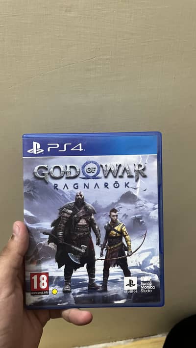 God Of War Ragnarok ps4 game cd disk