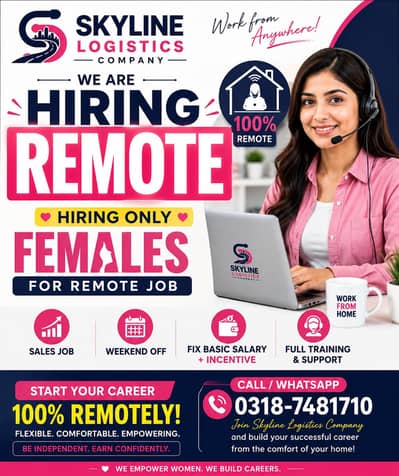 we are hiring females for remote sales job