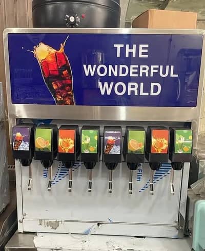 Soda water machine 8/4/3 flours with cylinders snowflake Slush