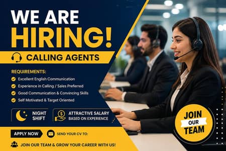 Experienced Cold Calling Agents Required – Night Shift